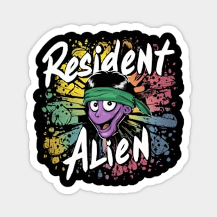 RESIDENT ALIEN IN PURPLE Magnet