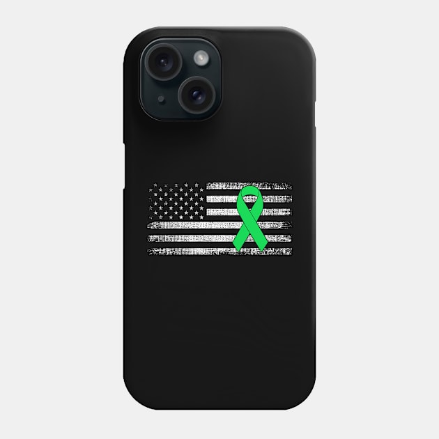 Muscular Dystrophy Awareness Classic American Flag Phone Case by Gendon Design