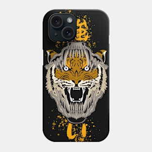 image of a tiger with the inscription of a leader Phone Case