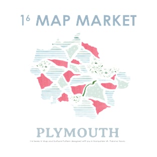 Plymouth Map - Full Size T-Shirt