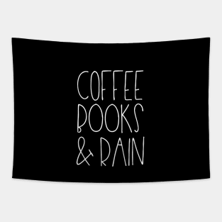 Coffee Books & Rain Tapestry