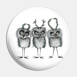 owls with horns Pin