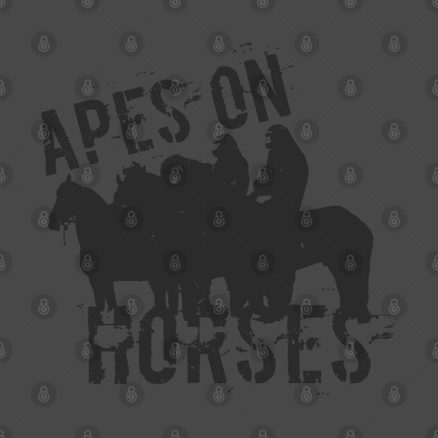 Apes on tee-Horses by FOGdark