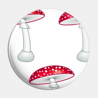 Amanita muscaria pattern Pin