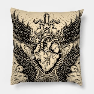 Flying heart Pillow