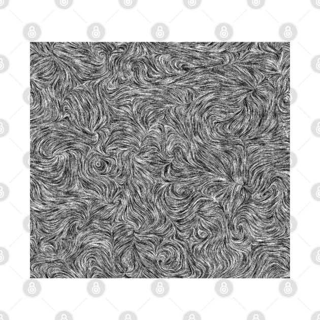 Black and White Swirl Pattern by BBQWings