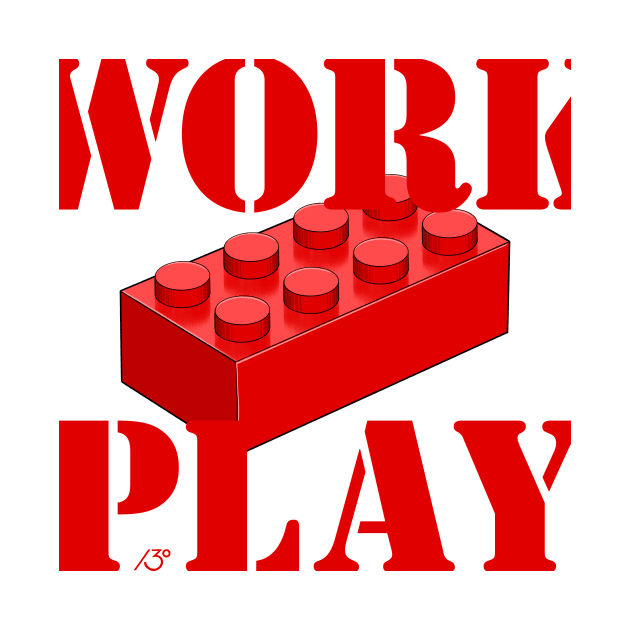 Work Play Brick - Red by y30artist