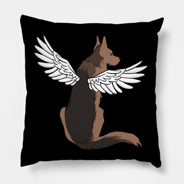 German Shepherd Guaridan Pillow by rmcbuckeye