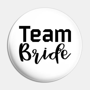 Team Bride. She Said Yes. Cute Bride To Be Design Pin