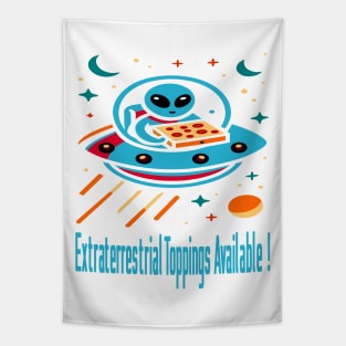 Moonlight Pizza Delivery Tapestry