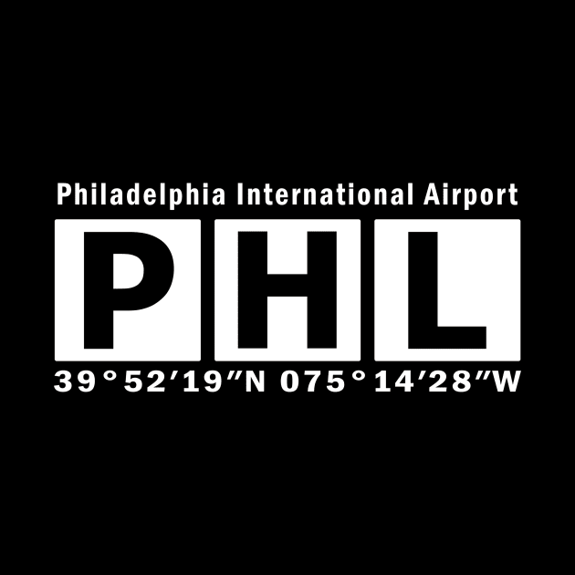 PHL Airport, Philadelphia International Airport by Fly Buy Wear