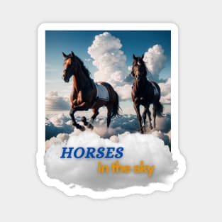 Horses in the sky Magnet