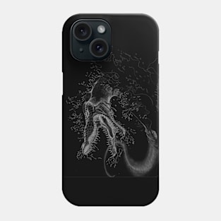 Barracuda Dragon in Negative Phone Case