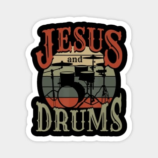 Jesus and Drums Jesus Magnet