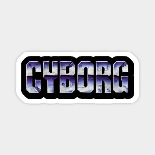 Cyborg Vintage Action Hero Magnet