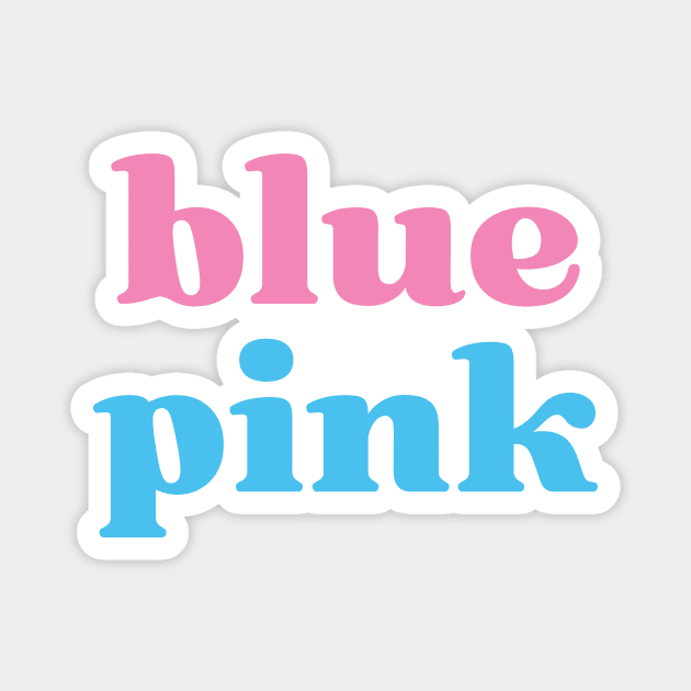 Blue Pink Gender Color Game Against Discrimination Magnet by Inogitna Designs