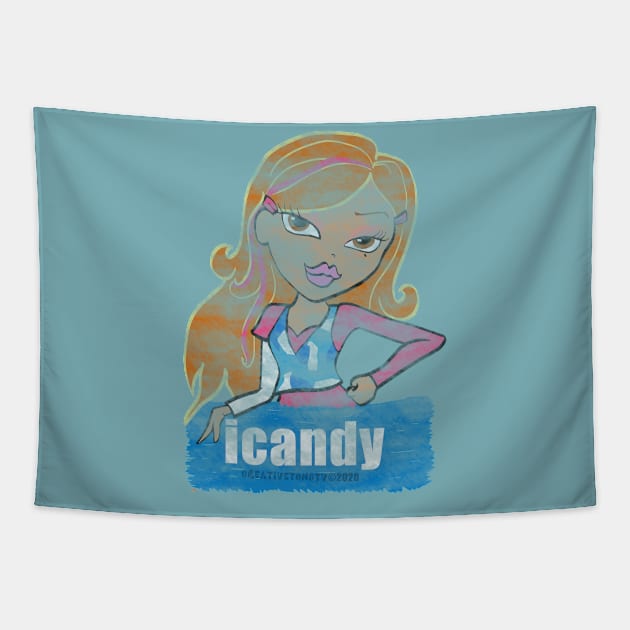 Icandy Yasmin Washout Tapestry by CreativeToonsTV