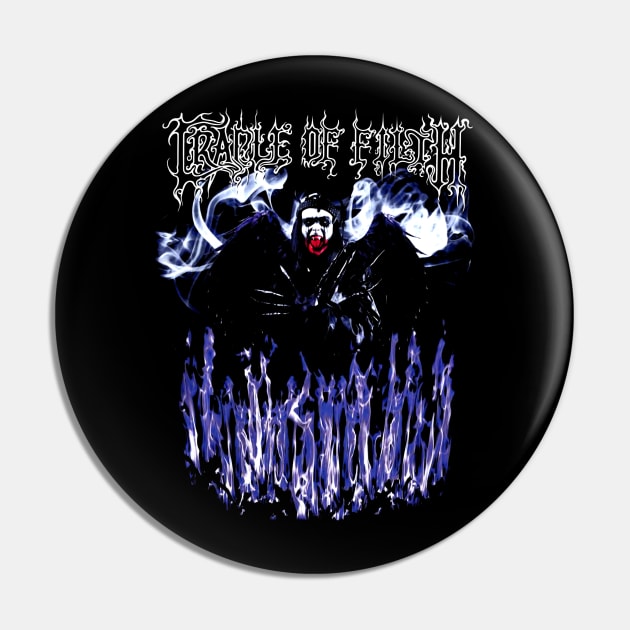 Cradle Of Filth 20 Years Of Evil Made Flesh Print Mens Pin by Visionary Canvas