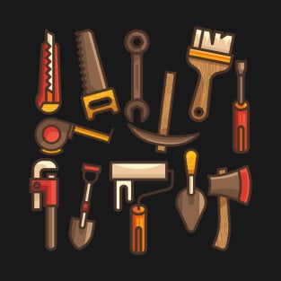 Vintage Tools for electrician, carpenter, plumber T-Shirt