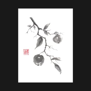 Fruits of the fall sumi-e painting T-Shirt