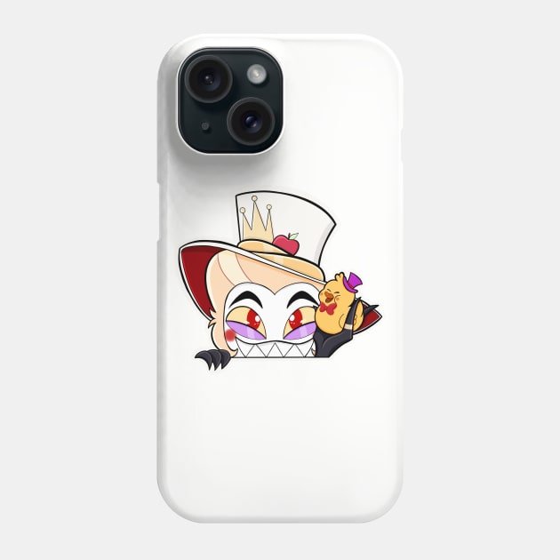 Hazbin Hotel peepers - Lucifer Phone Case by Pastelpandabum