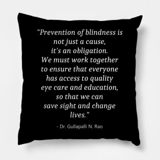 Prevention Of Blindness Week Pillow