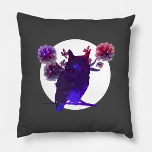 Dream Spirit Owl tie-dye Pillow