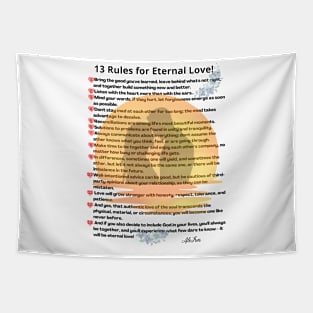 13 rules for eternal love Tapestry