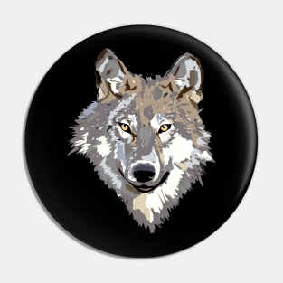 The Dramatic Wolf Pin