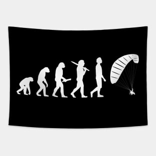 Funny Paragliding Evolution Gift For Paragliders Tapestry