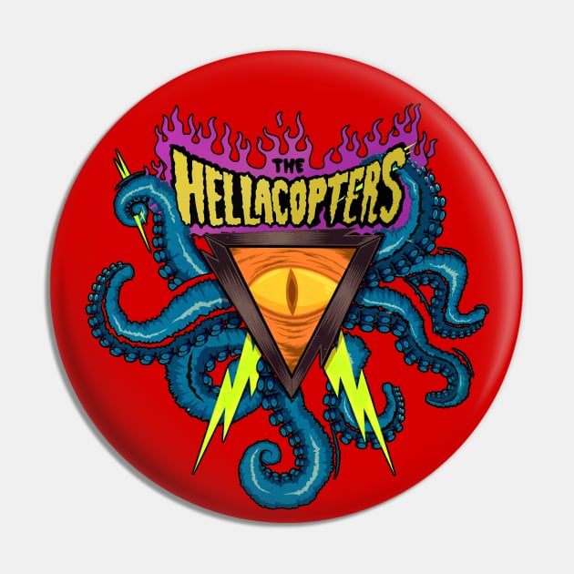 The Hellacopters - In the sign of the octopus (Colour) Pin by CosmicAngerDesign