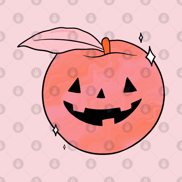 Spooky Peach by Doodle by Meg