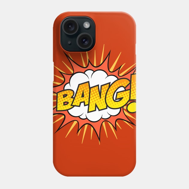 Bang Comic Book Text Phone Case by JunkyDotCom