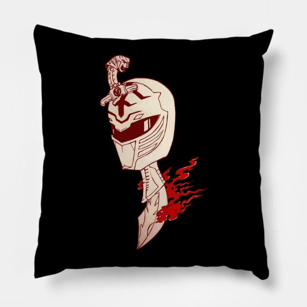 Zabba RED. Pillow by exogreyfox