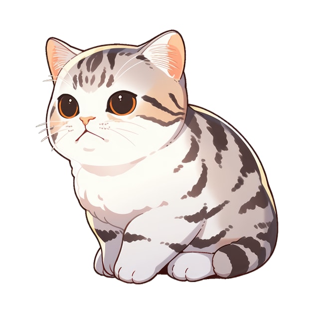 Cute American Shorthair Cat by SundayDonuts