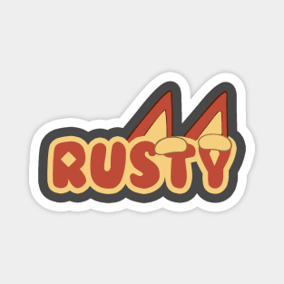 Rusty Logo Magnet