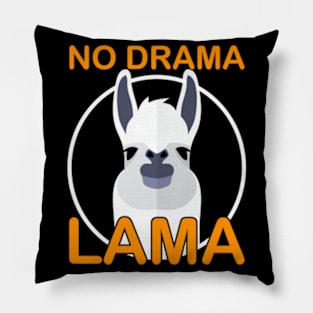 No Drama Lama Alpaka Lamas Funny Pillow