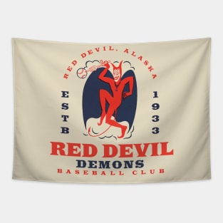 Red Devil Demons Tapestry