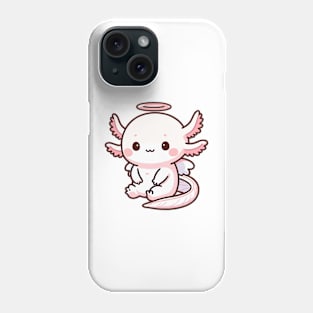 adorable baby angel axolotl Phone Case