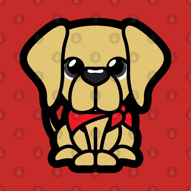 Yellow Labrador Tooniefied by Tooniefied