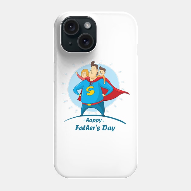 happy father's day - super dad Phone Case by Spring Moon