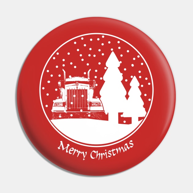 Classic American big rig semi truck Christmas snow globe Pin by soitwouldseem