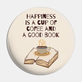 Happiness, coffee, a good book Pin