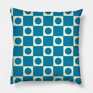 Squares and Circles Seamless Pattern 002#002 Pillow