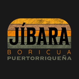 Jibara Boricua Puertorriqueña T-Shirt