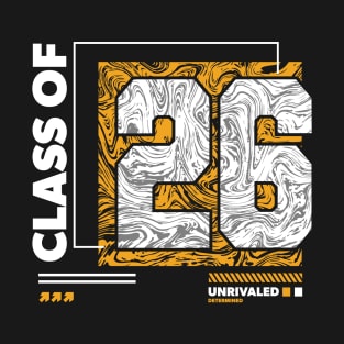 Class of 2026 Urban Streetwear // Graduation Class of '26 Gold T-Shirt