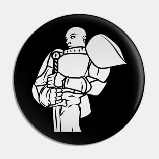 Knight Paladin (Metalic): A Fantasy Design Pin