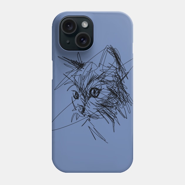 Funny Cat face Phone Case by Anymoll