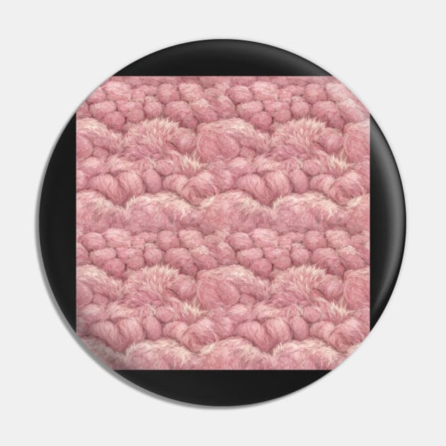 Pink Fur - Printed Faux Hide Pin by Endless-Designs