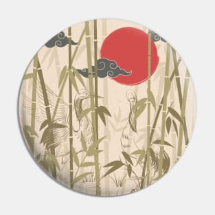 ukiyo-e bamboo forest Pin